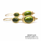 Antique Peridot and Diamond Earrings