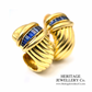 Fine OJ Perrin Sapphire Earclips
