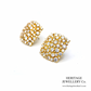 Morelli Large Confetti Cushion Stud Diamond Earrings