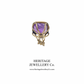 Amethyst Intaglio Fob Seal Pendant (15ct Gold)