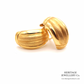 Vintage Gold Hoop / Half Shell Earrings (18ct gold)