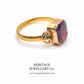 Early Victorian Garnet Ring (22ct Gold; c.1863)