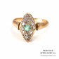 Antique Emerald and Diamond Marquise Ring