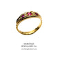 Edwardian Ruby and Diamond Gypsy Ring