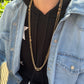 Antique Gold Fancy Long Guard Chain (9ct Gold)