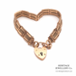 Antique Gold Gate Bracelet with Padlock