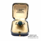 Green Sapphire and Diamond Ring