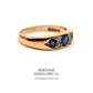Antique Gold, Sapphire and Diamond 7-stone Ring (18ct gold; c.1902)