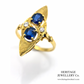 Vintage Sapphire and Diamond Ring