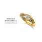 Antique Edwardian Diamond Gypsy Ring (18ct gold; c.1901)