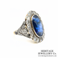 Art Deco Sapphire and Diamond Ring