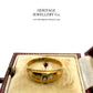 Antique Sapphire and Diamond Gypsy Ring (c. 1899)