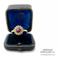 Fine Star Ruby & Diamond Cluster Ring