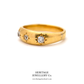 Antique 3-Stone Diamond Gypsy Ring