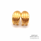 Vintage Gold Hoop / Half Shell Earrings (18ct gold)