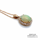 Opal and Diamond Pendant Necklace (18ct gold)