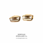 Antique Gold Floral Swirl Earrings