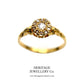 Edwardian Diamond Cluster Gypsy Ring (c.1906)
