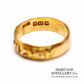 Antique Gold Mizpah Ring (18ct gold)