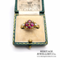 Victorian Pink Tourmaline & Pearl Ring
