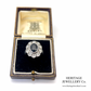 Saphire & Diamond Cluster Ring