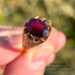 Antique Garnet Single Stone Ring