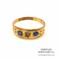 Victorian Sapphire and Diamond Gypsy Ring (15ct; c.1894)