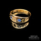 Victorian Sapphire and Diamond Gypsy Ring (15ct; c.1894)