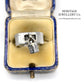 Hermes “H” Diamond Padlock Ring (18ct White Gold)