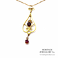 Edwardian Garnet Pendant & Chain (9ct)