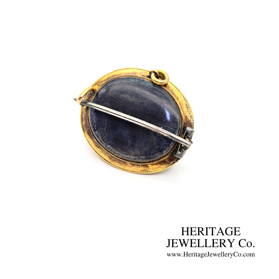 Antique Banded Agate Brooch
