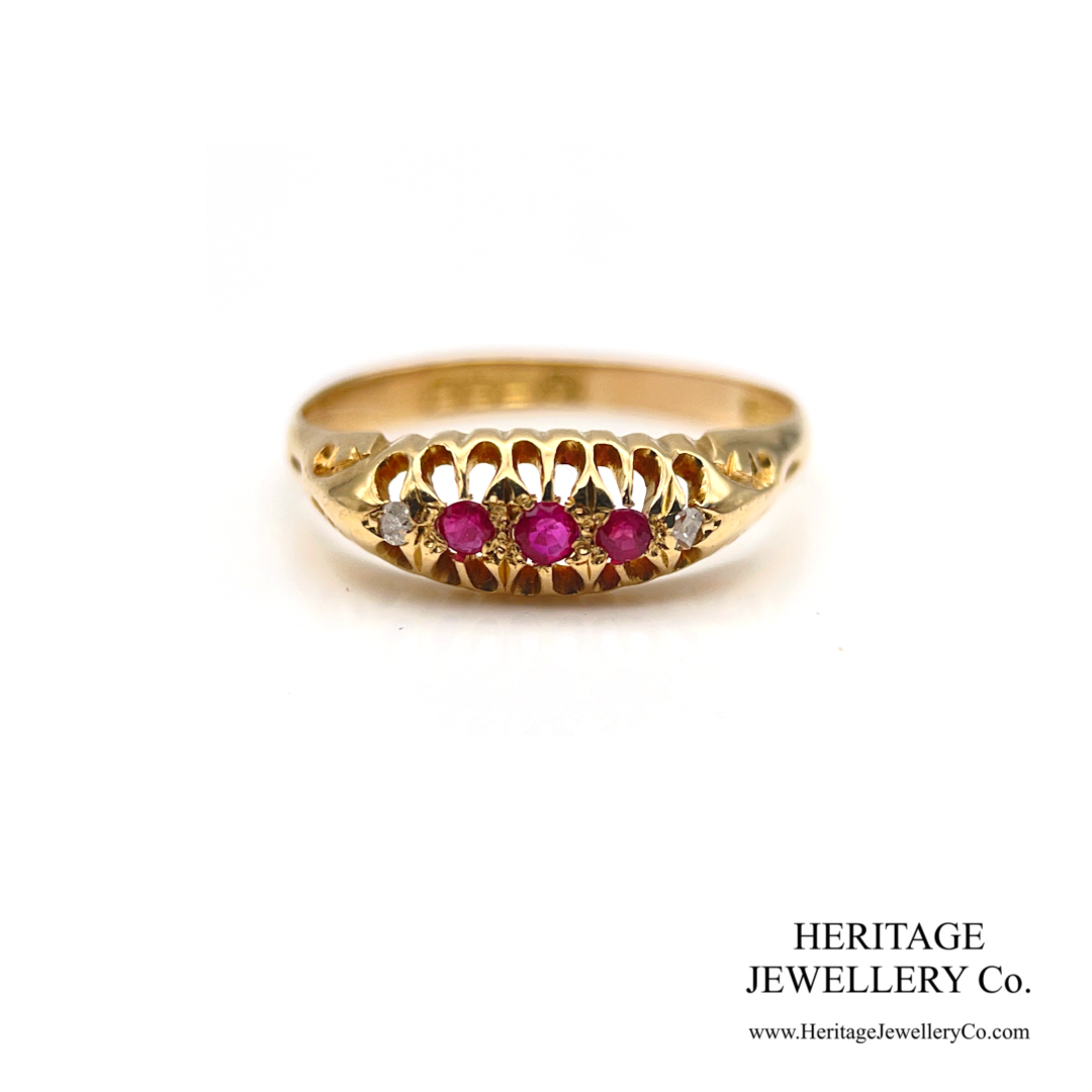 Victorian Ruby and Diamond Ring (c.1888)
