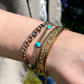 Antique Turquoise Curb Bracelet