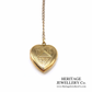 Antique Gold Heart Locket and Chain