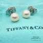 Tiffany Signature Pearl Ear Studs (18ct White Gold)