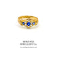 Antique Sapphire and Diamond Ring (c. 1915)