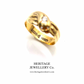 Snake Ring with Old Cut Diamonds (9ct Gold; c. 1936)