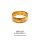 Antique Rose Gold Engraved Wide Band (22ct Gold; c. 1916)