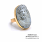 Fine Antique Greek God Cameo Ring