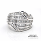Vintage 5-Row Diamond Ring