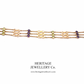 Antique Suffragette Bracelet with Peridot and Amethyst (9ct gold) with Heart Padlock