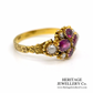 Victorian Pink Tourmaline & Pearl Ring