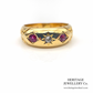 Edwardian Ruby and Diamond Ring (18ct gold)