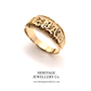 Victorian Gold Mizpah Ring (c. 1885)