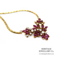 Vintage Ruby & Diamond Floral Collar