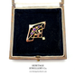 Antique Suffragette Brooch with Amethyst, Pearl and Peridot