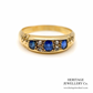 Victorian Sapphire & Diamond Gypsy Ring (18ct; c.1897)