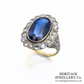 Art Deco Sapphire and Diamond Ring
