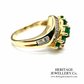 Emerald and Diamond Dress Ring