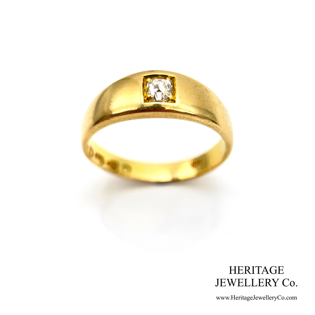 Antique Diamond Gypsy Ring (18ct gold)